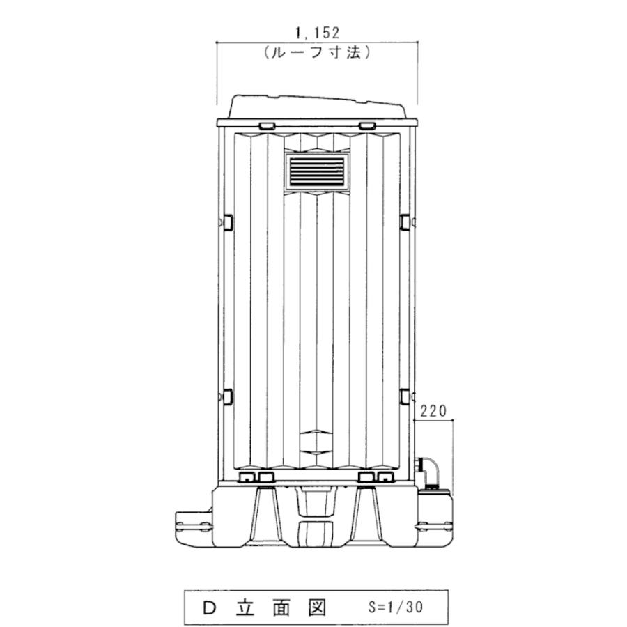 日野興業 仮設トイレ WGX-WQLHP 簡易水洗式 陶器製 洋式便器 NETIS登録品｜seiko-techno｜12