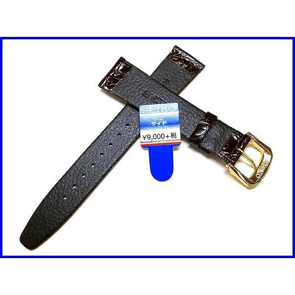 SEIKO セイコー 純正 腕時計 ベルト 18mm サイドワニ 金尾錠 SEIKO（セイコー） バンド 腕時計 18mm DA63 サイドワニ 切身 新品正規