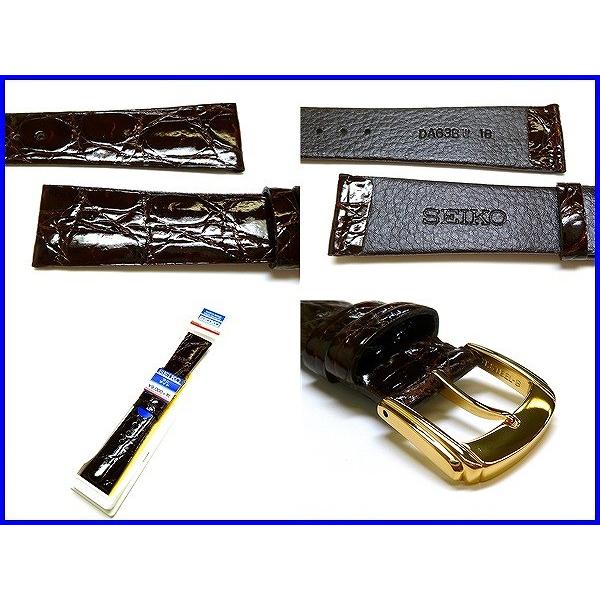 SEIKO（セイコー） バンド 腕時計 18mm DA63 サイドワニ 切身 新品正規