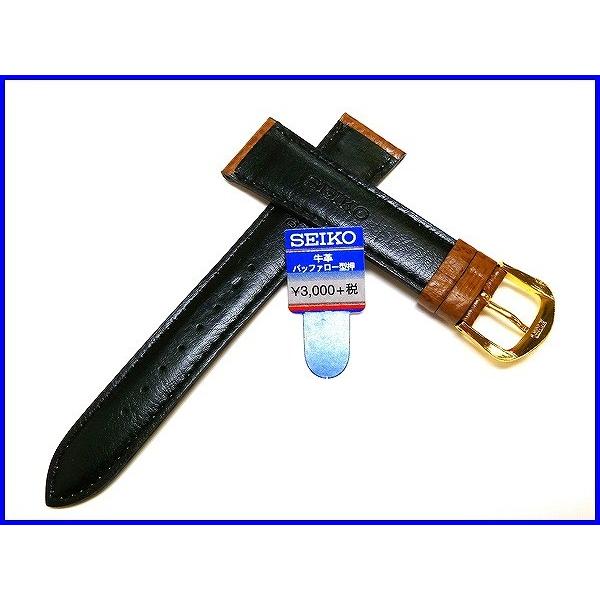 SEIKO（セイコー） バンド 腕時計 19mm DX89 牛革バッファロー型押