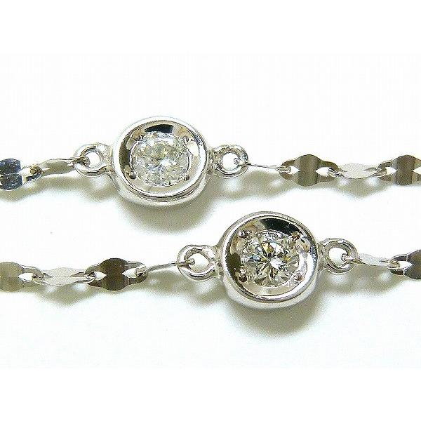 【新品】 『ダイヤモンド 0.35ct』K18WGロングネックレス 【AA1156557284】(41759円)