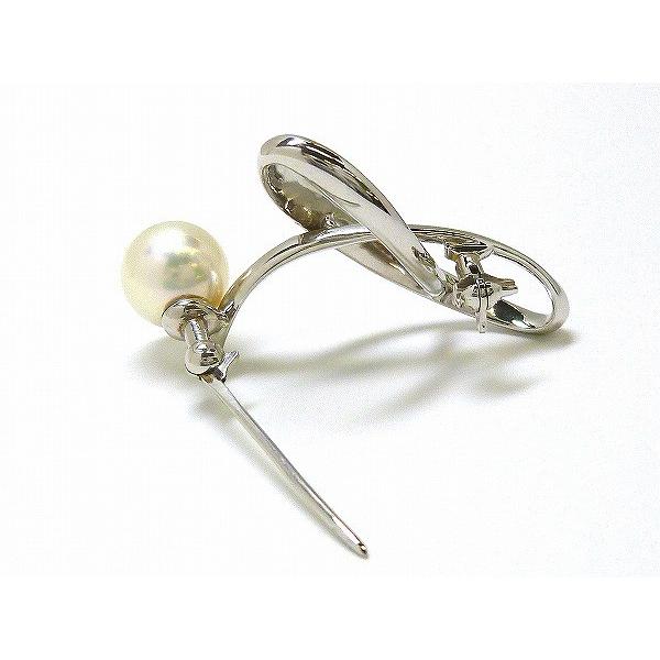 ☆新品☆『アコヤ真珠 8.4mm』Pt900デザインブローチ レディース【送料