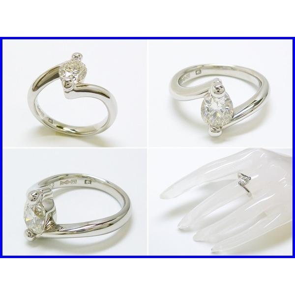 ☆新品☆『ダイヤモンド 1.03ct H SI1』Pt900デザインリング 中央宝石 
