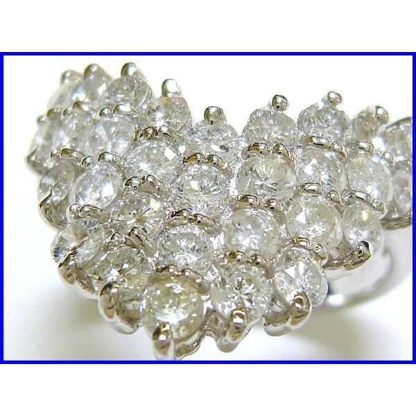 ☆新品☆『ダイヤモンド 1.52ct』Pt900Ｖ字ライン型リング レディース 中央宝石研究所鑑別書付き【送料無料】の画像