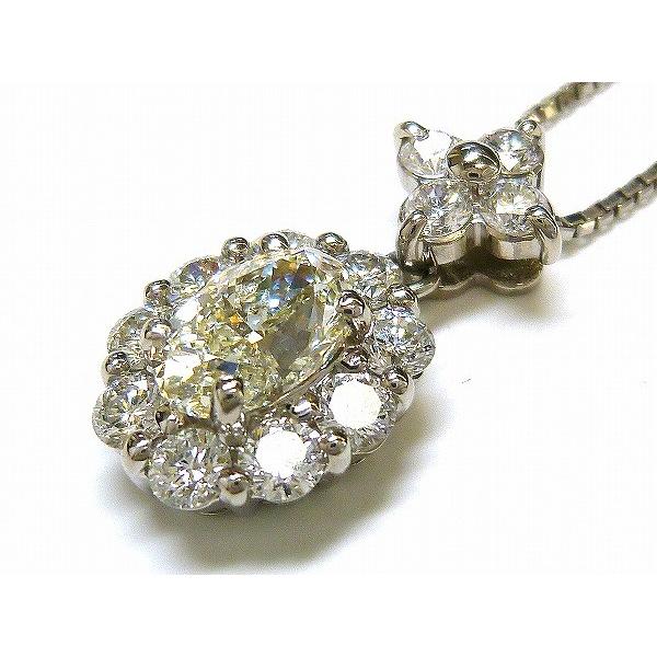 ☆新品☆『ダイヤモンド 1.928ct SI1 K GD』Pt900ペンダントネックレス