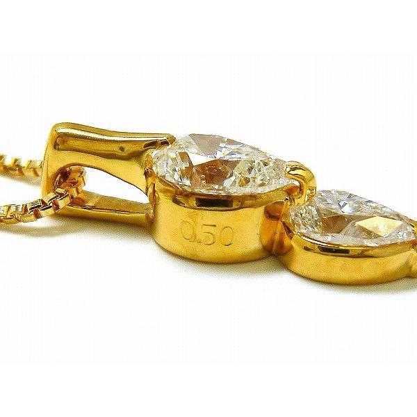 ☆新品☆『ダイヤモンド 0.50ct』K18YGペンダントネックレス