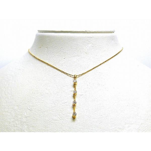 ☆新品☆『ダイヤモンド 0.32ct』K18YGペンダントネックレス