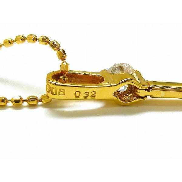 ☆新品☆『ダイヤモンド 0.32ct』K18YGペンダントネックレス 