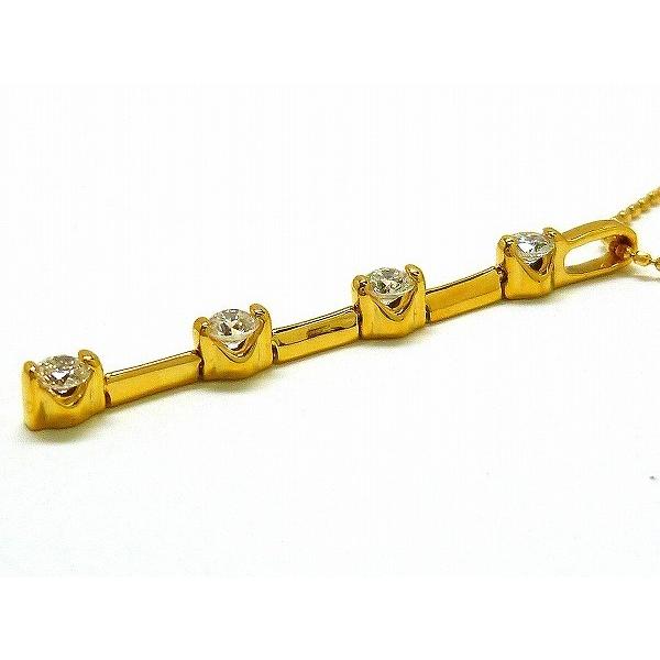 ☆新品☆『ダイヤモンド 0.32ct』K18YGペンダントネックレス