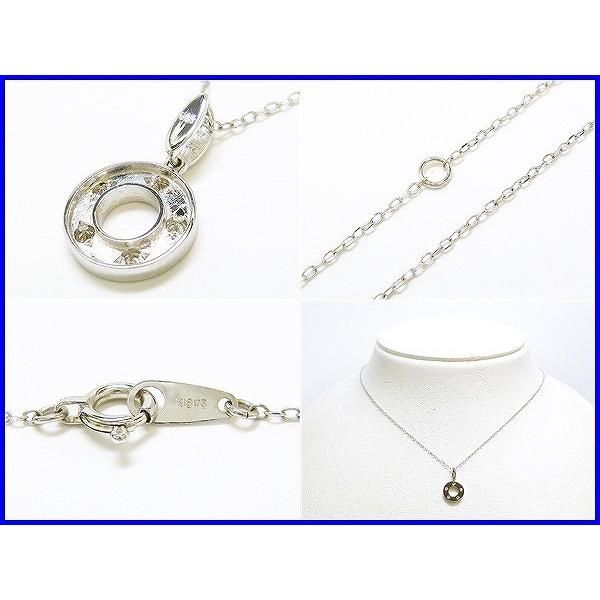 ☆新品☆『ダイヤ モンド 0.05ct』K18WGペンダントネックレス 