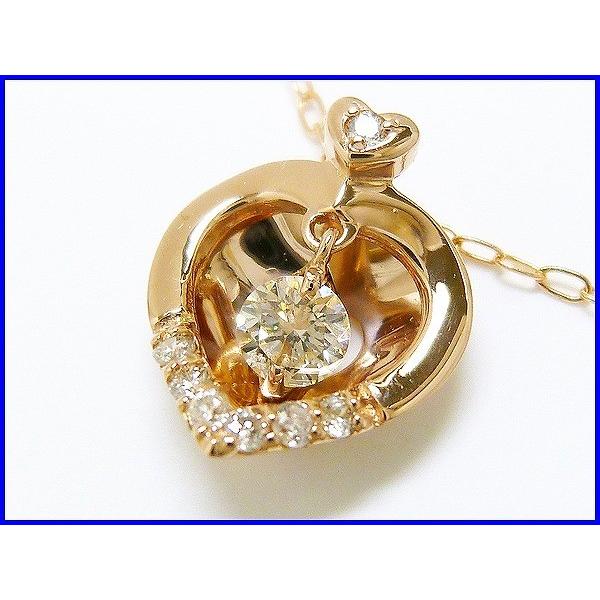 ☆新品☆『ダイヤ モンド 0.10ct』K18PGペンダントネックレス 