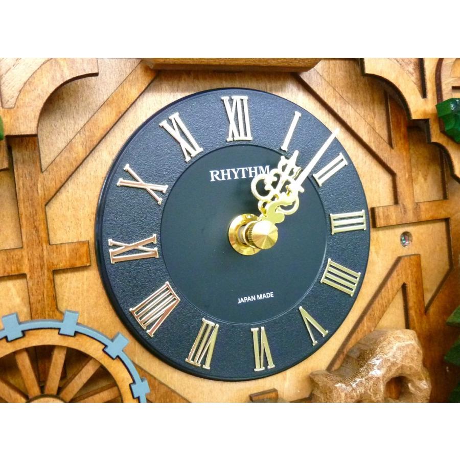 ☆新品正規品☆『RHYTHM 』リズム カッコーティンバー ハト掛け時計  