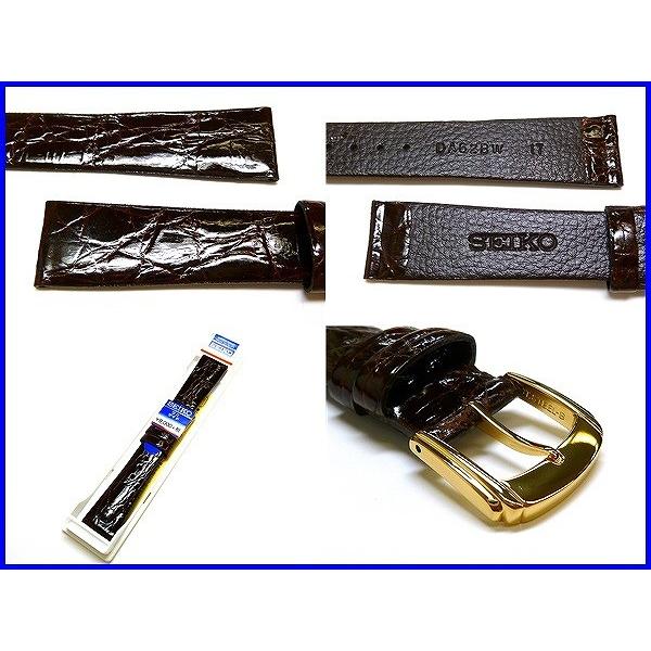 SEIKO（セイコー） バンド 腕時計 17mm DA62 サイドワニ 切身 新品正規