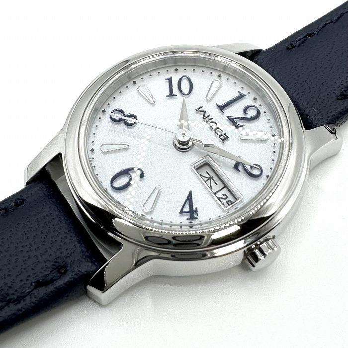新品正規品 CITIZEN wicca シチズン ウィッカ ソーラーテック デイデイト腕時計 レディース KH3-410-10 送料無料｜seikodo-watch｜02
