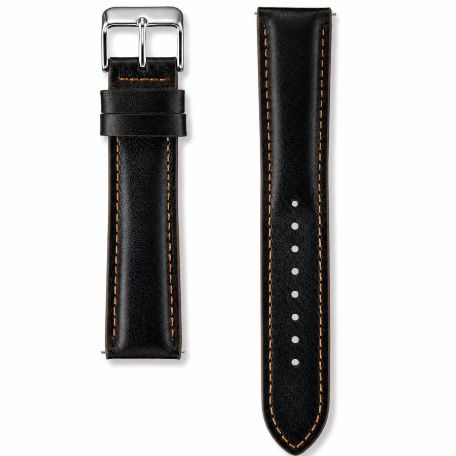 SEIKO（セイコー） 純正 時計バンド 18mm RS07P18BK 牛革 スムース 黒
