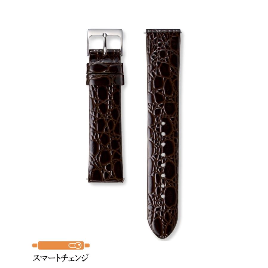 SEIKO（セイコー） バンド 腕時計 20mm RS11C20DBN 牛革ワニマルフ型押