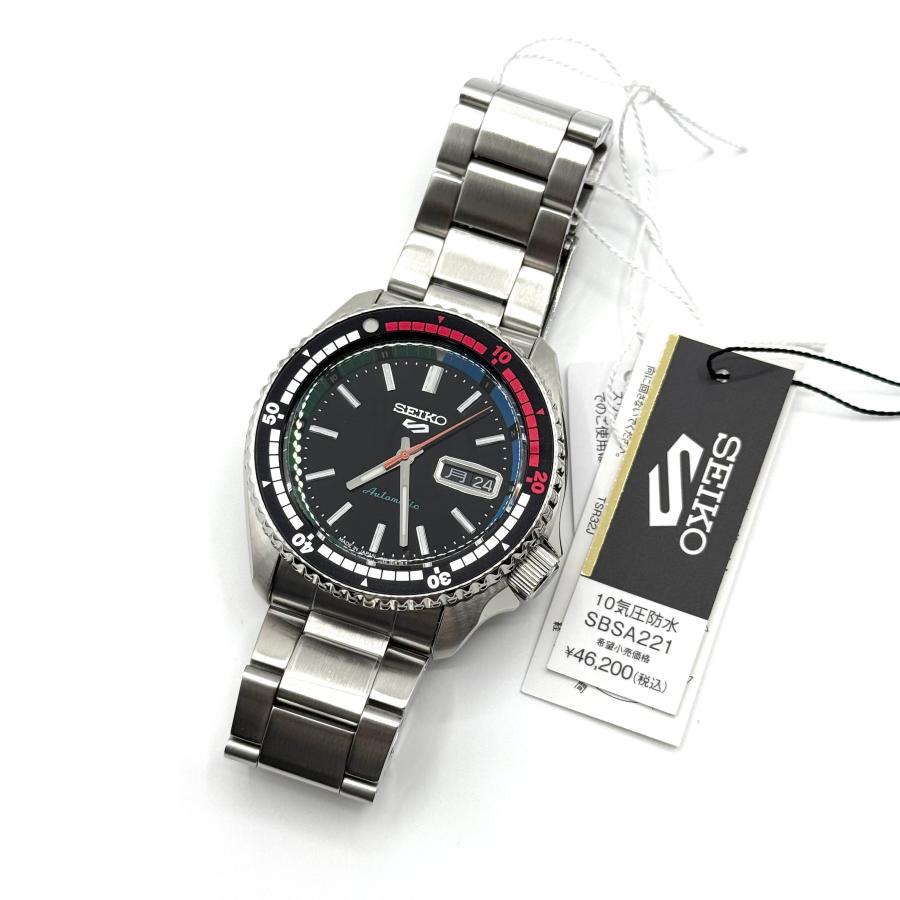 新品 SEIKO SBSA221 セイコー5スポーツ 自動巻き メンズ腕時計 Seiko 5 Sports セイコー 腕時計 ファイブ スポーツ SBSA221 新品正規