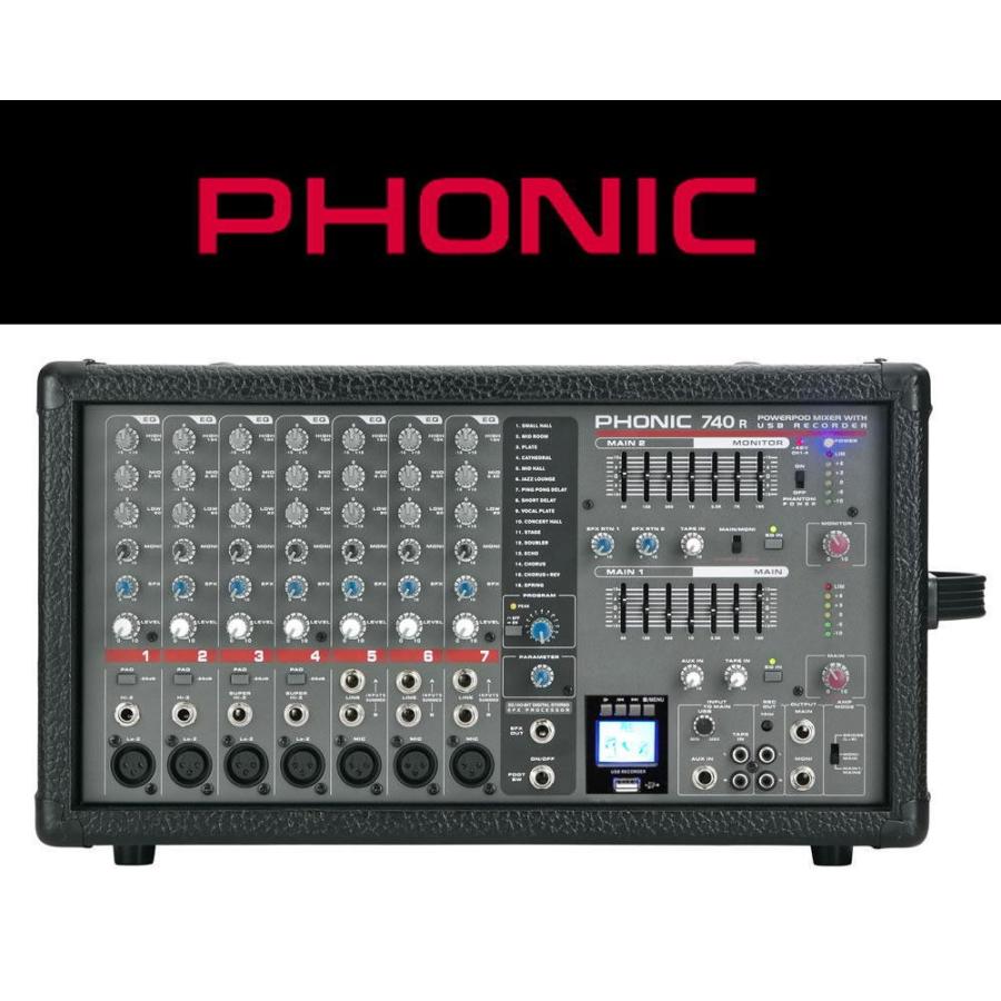 激安 パワードミキサー PHONIC/フォニック POWERPOD 740R 激安 パワードミキサー PHONIC/フォニック POWERPOD 740R