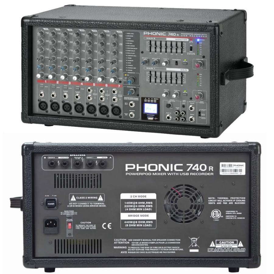 激安 パワードミキサー PHONIC/フォニック POWERPOD 740R 激安 パワードミキサー PHONIC/フォニック POWERPOD 740R