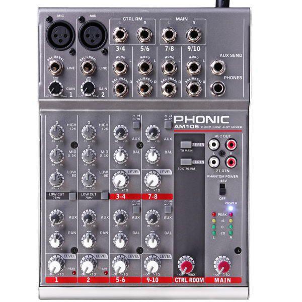 激安 アナログミキサー PHONIC/フォニック AM105 : am105 