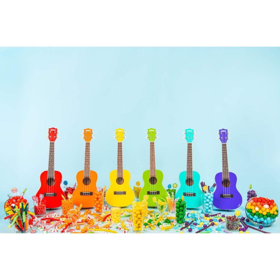 KALA  Candy Shoppe Series オールバスウッドボディ コンサート Candy Apple Red KA-CANDY-CAR_5