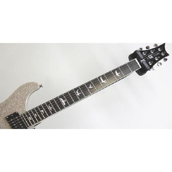 PRS SE Custom Semi-hollow with Bigsby-trem Silver Sparkle
