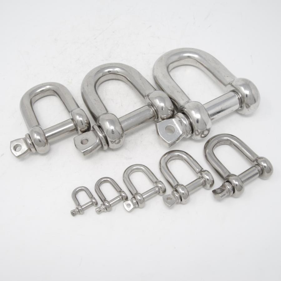 シャックル 6mm ステンレス SUS304 吊り荷とワイヤーロープ・繊維 