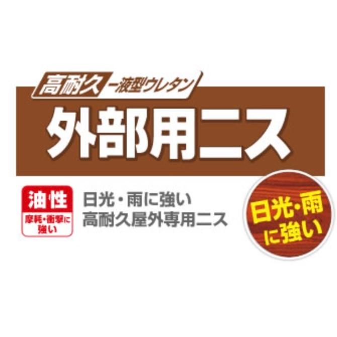 外部用ニス 油性 外部用 ニス トウメイニス ステイン 塗料 オイルステイン 補修用品  0.7L カンペハピオ 32652｜seikokenzai｜02