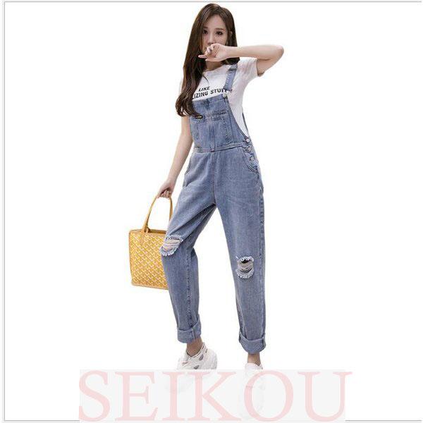 公式 サロペット デニム オールインワン レディース クラッシュジーンズ ダメージ加工 オーバーオール パンツ カジュアル ロングパンツ Materialworldblog Com