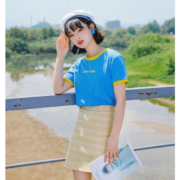 Tシャツ レディース 半袖 夏 トップス カットソー無地 シャツ シンプル ティーンズファッション 10代 代 中学生 高校生 ファッション 女子 Seis C 248dzpofh2 星恒shop 通販 Yahoo ショッピング