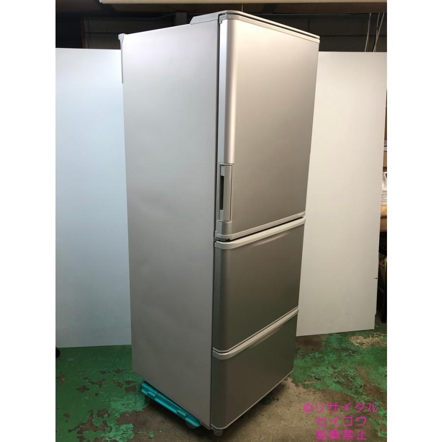シャープ SHARP 冷蔵庫 350L 21年式 SJ-W354H-S地域限定送料・設置無料 
