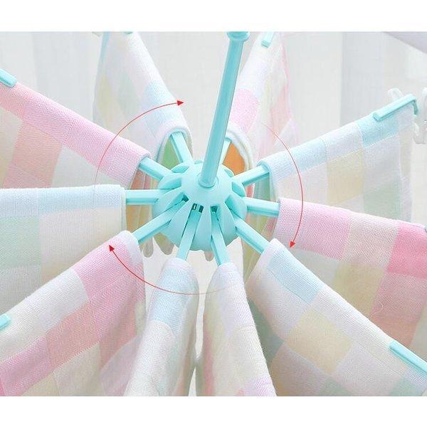 夏日特別企画特価699円ベビー赤ちゃん用洗濯ハンガー傘形大人用折り畳みズボンハンガー多機能360度回転室内屋外用収納便利 正規店仕入れの