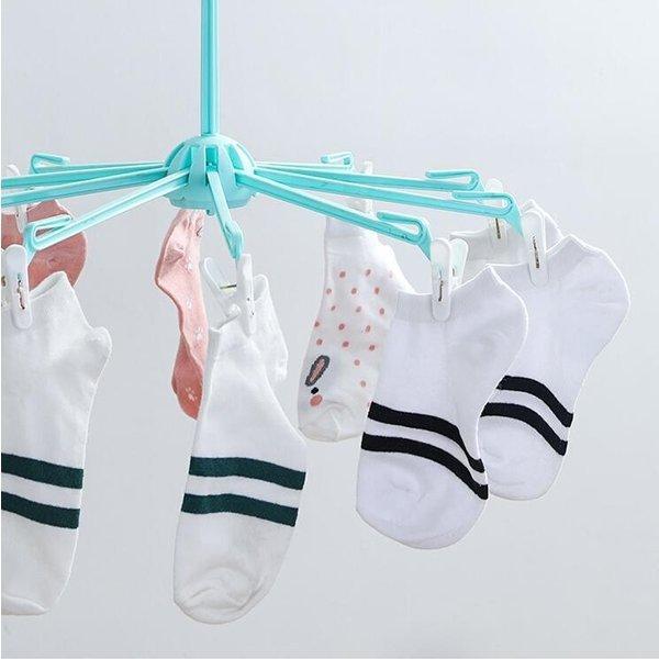 夏日特別企画特価699円ベビー赤ちゃん用洗濯ハンガー傘形大人用折り畳みズボンハンガー多機能360度回転室内屋外用収納便利 正規店仕入れの