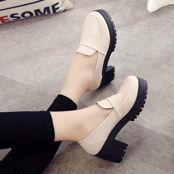 ちょい厚底 ちょいおでこ ローファー スクール 厚底 スクールシューズ ローファー かわいい 通学靴 高校生 可愛い コスプレ 女子 学生靴 Sei Ub3hr9evjr 星恒shop 2 通販 Yahoo ショッピング