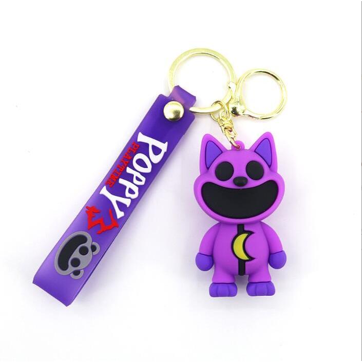 二色選べる キーホルダー ストラップ ポピープレイタイム キャット