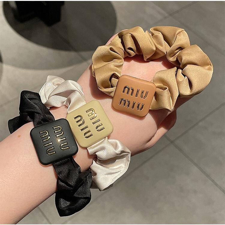 3点セット シルクヘアゴム シルク ヘアシュシュ 髪留め ゴム