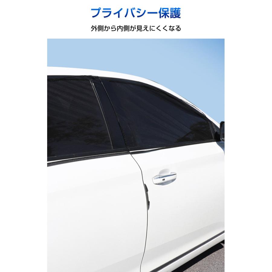 車用 網戸 ウィンドウネット 窓用ネット カーテン 日除け 遮光カーテン