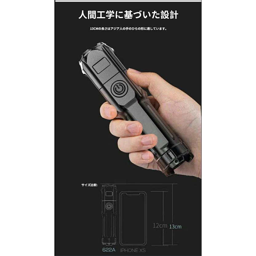懐中電灯 超小型ハンディライト 3つのLEDライト 3倍高輝度 携帯用