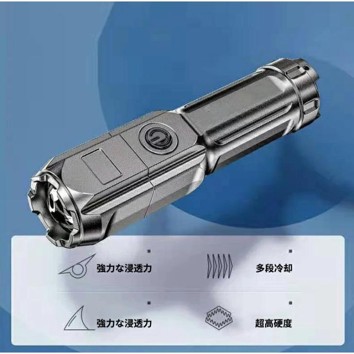 懐中電灯 超小型ハンディライト 3つのLEDライト 3倍高輝度 携帯用