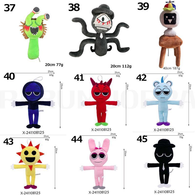 カラー選べる3点セット】スプランキー ぬいぐるみ Sprunki ドール 人形