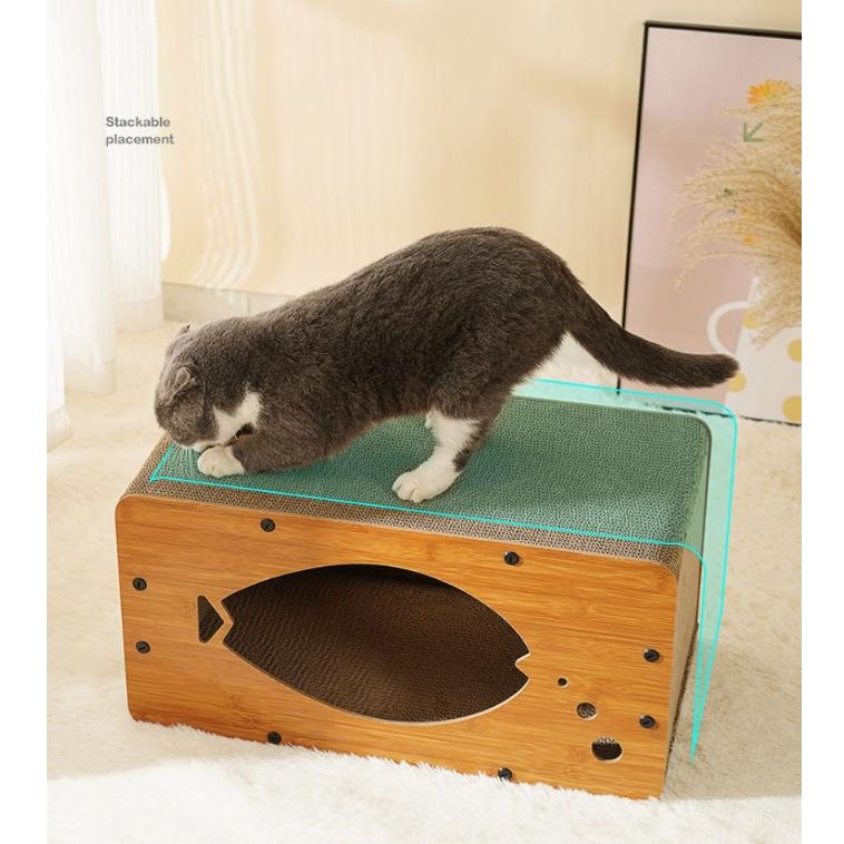 爪研ぎ 段ボール 猫 ペットベッド 爪とぎ ハウス つめとぎ 猫の爪とぎ
