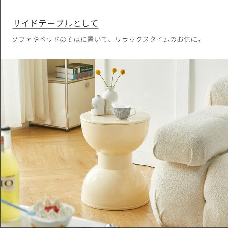 スツール オットマン おしゃれ 北欧 デスクチェア 白 ホワイト