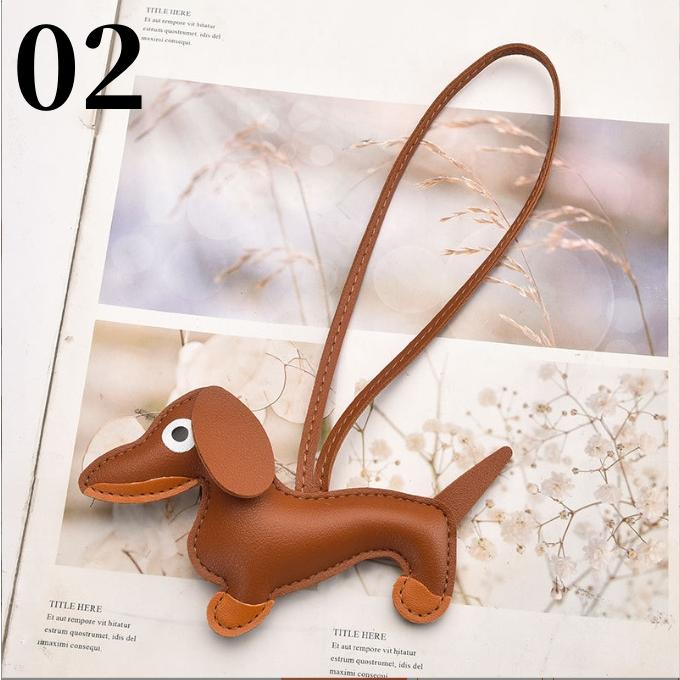 3色選べる チャーム バックチャーム ダックスフンド ダックス