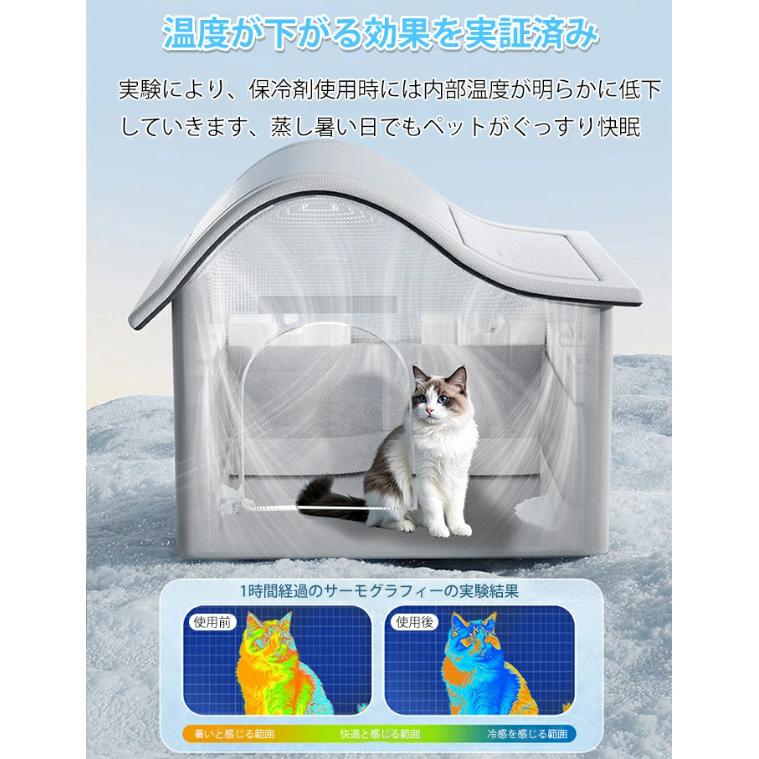 ペットハウス 犬ハウス 夏 ひんやり 夏用 接触冷感 冷房 室内 ペット
