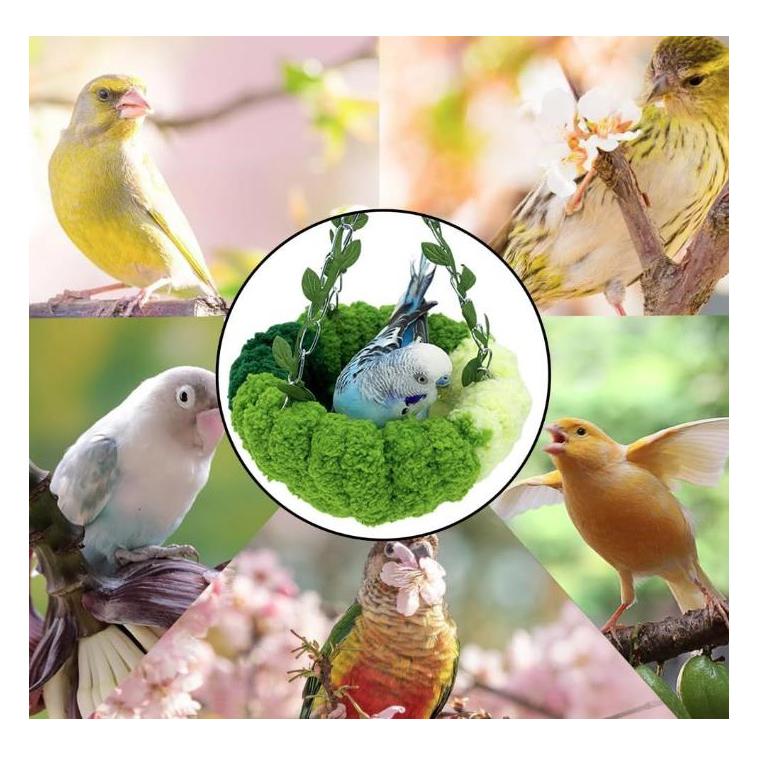 鳥の巣 鳥のハンモックインコ おもちゃ バードテント ベッド 吊り下げ