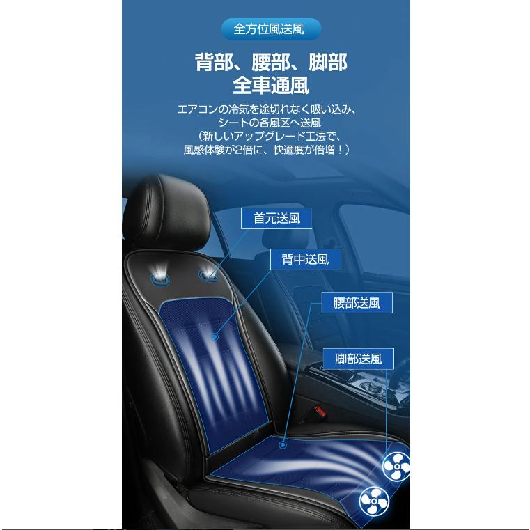 2025進化超大風量 クールシート 車 無段階調整 12V/24V対応 クールカー