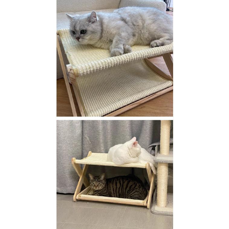 ペットベッド 夏用 爪とぎ 二層猫用爪とぎベッド 二層 頑丈 安定感