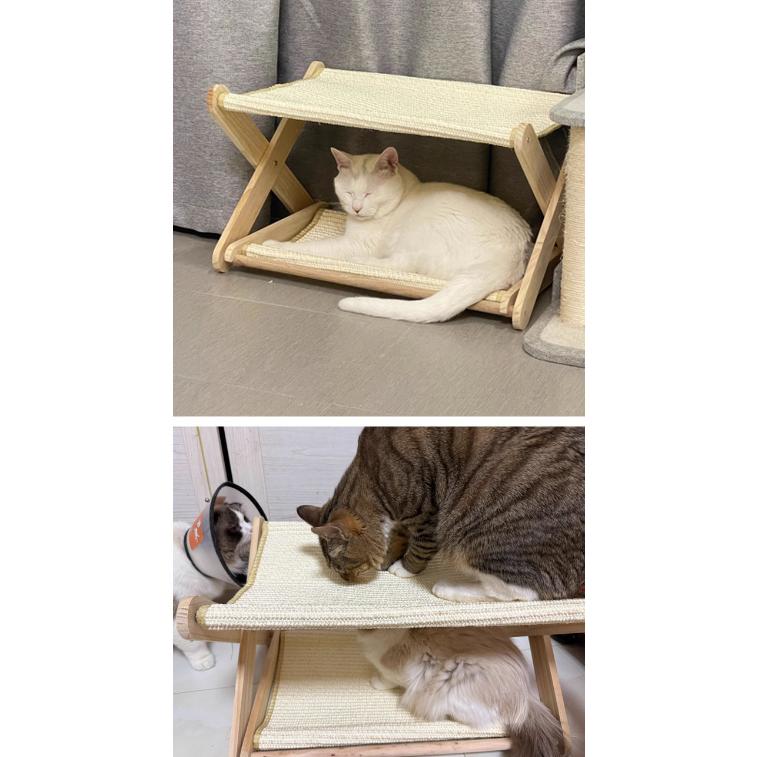 ペットベッド 夏用 爪とぎ 二層猫用爪とぎベッド 二層 頑丈 安定感
