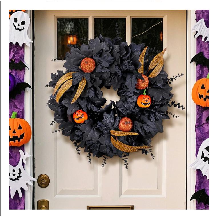 ハロウィンリース❣️あじさい‼️4点セット e0333.jpg