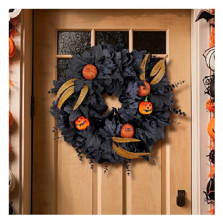 ハロウィンリース❣️あじさい‼️4点セット e0333.jpg